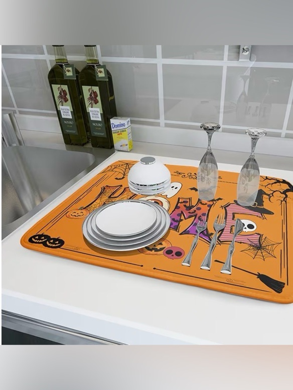 Halloween HOME Dish Drying Mat - Picture 6 of 7
